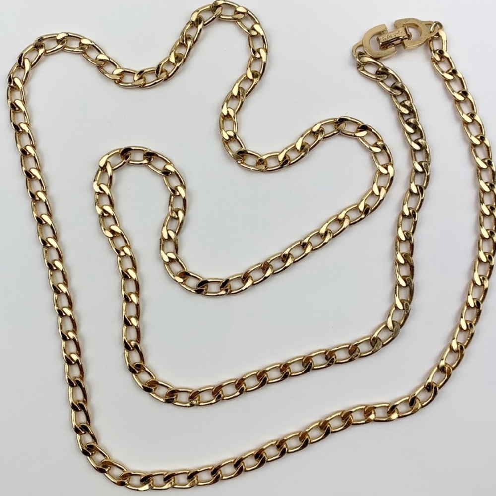 Dior Long Gold Necklace